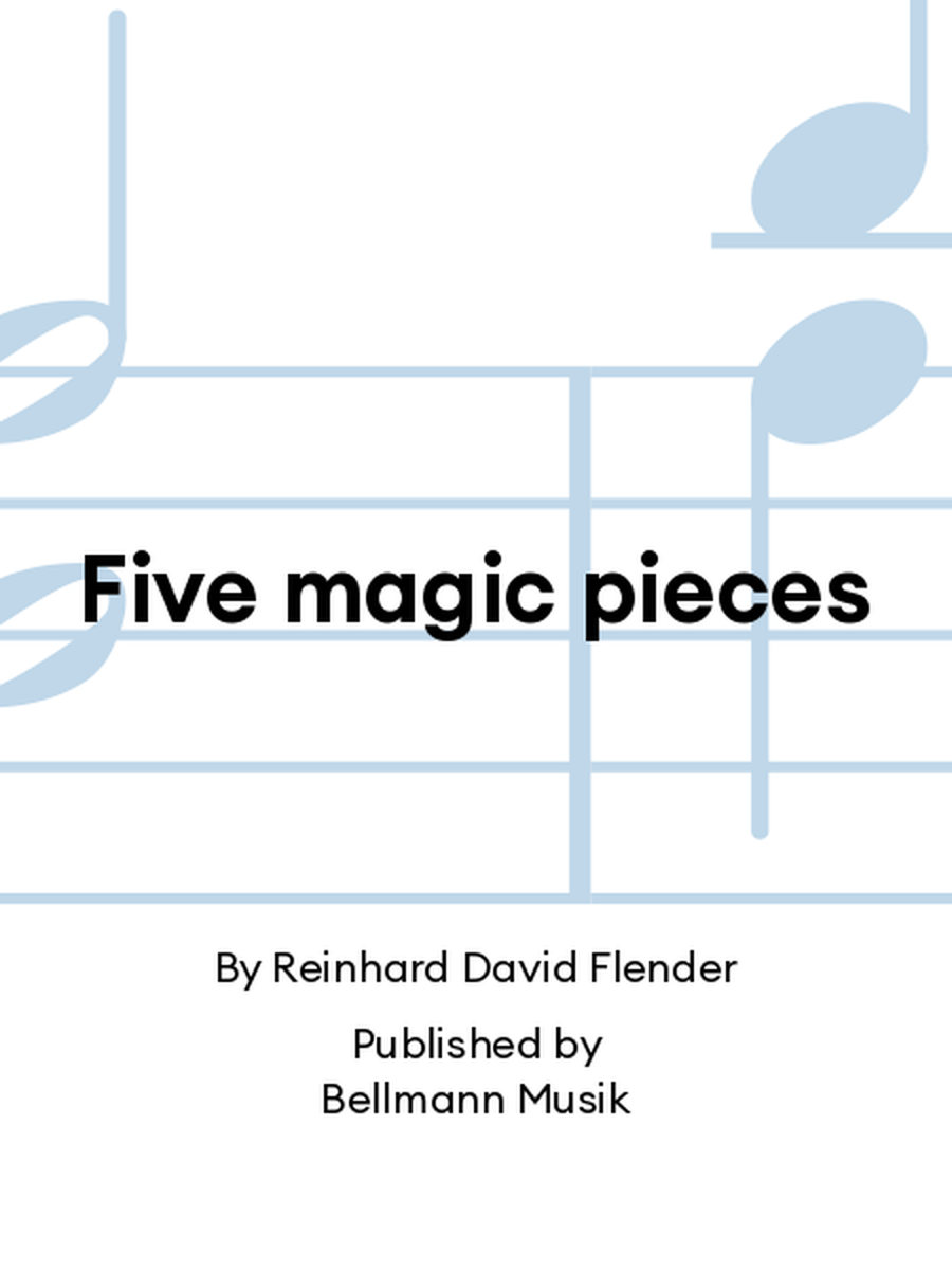 Five magic pieces Five magic pieces Flute Solo scores gallery preview page 1