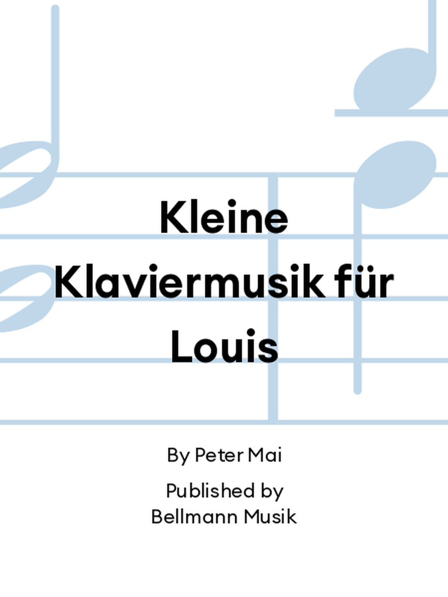 Kleine Klaviermusik für Louis Piano Solo scores gallery preview page 1