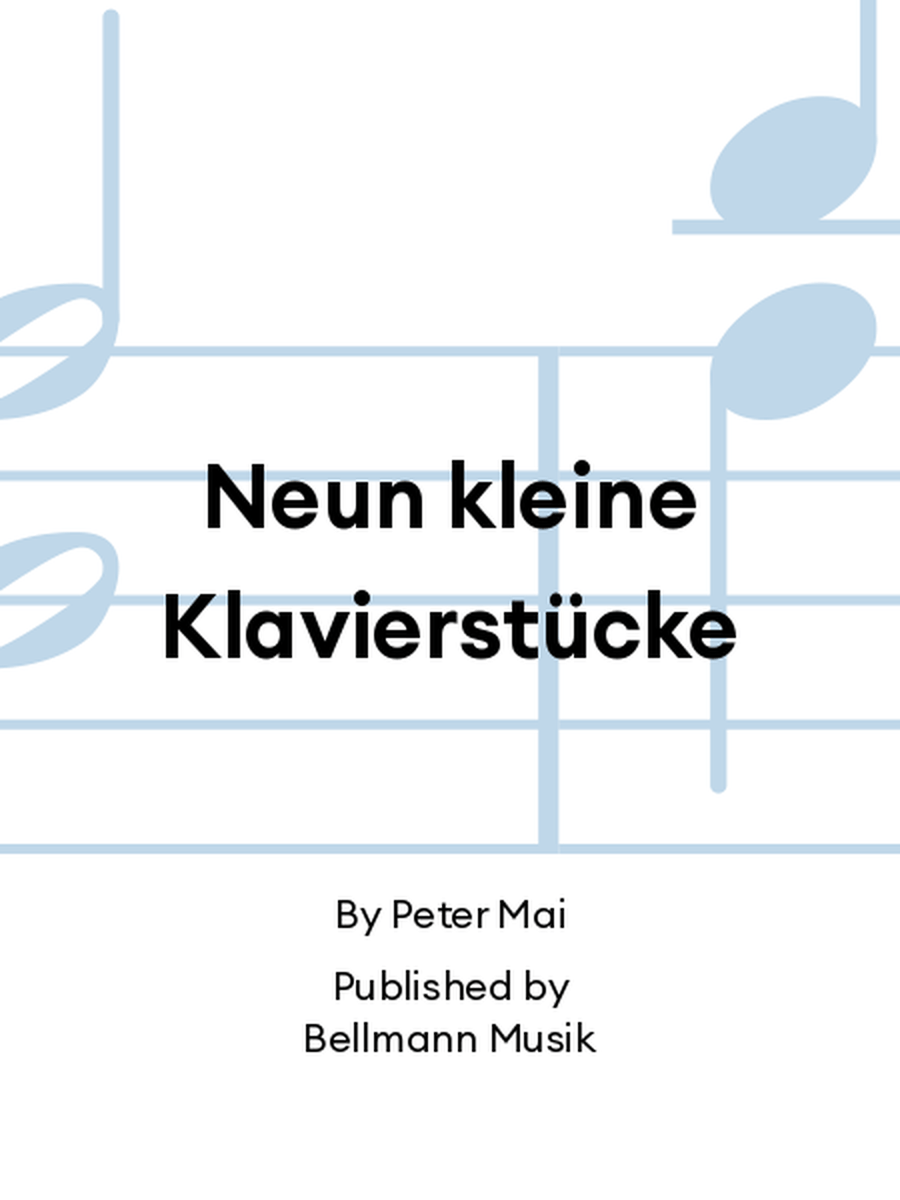 Neun kleine Klavierstücke Piano Solo scores gallery preview page 1