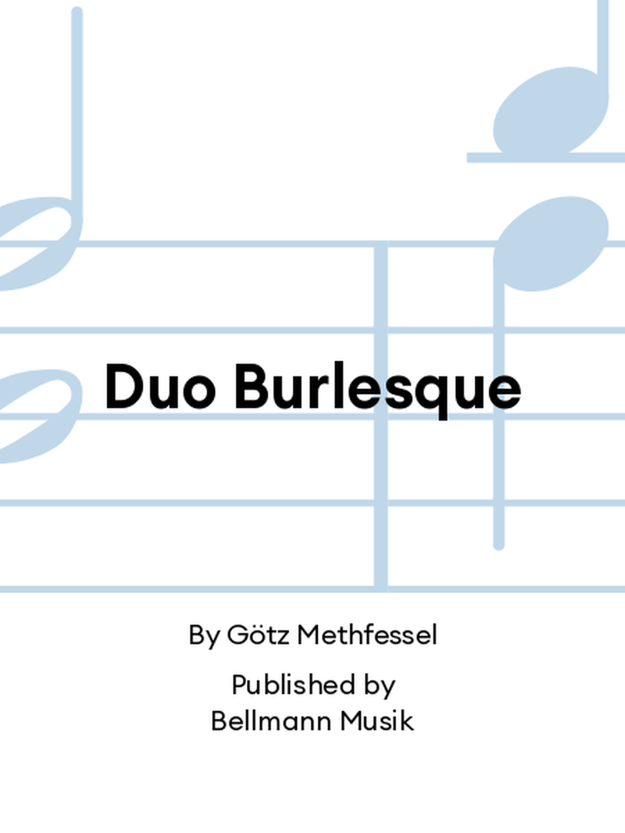 Duo Burlesque Duo Burlesque Piano scores gallery preview page 1