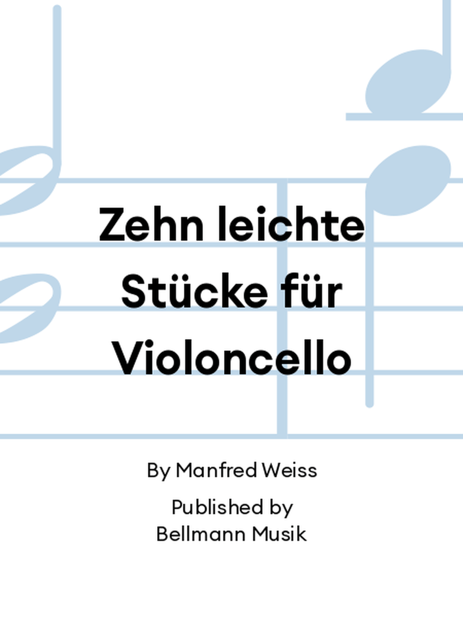 Zehn leichte Stücke für Violoncello Cello scores gallery preview page 1