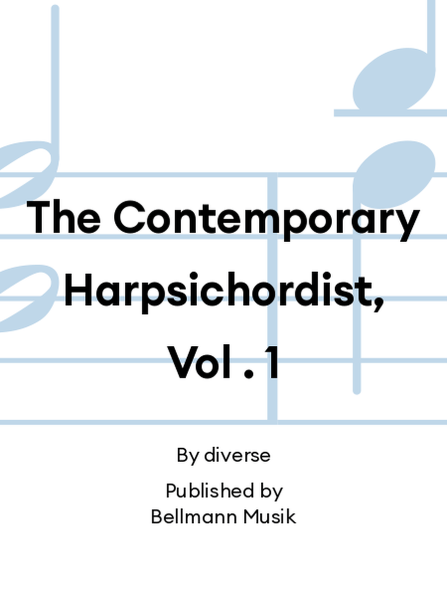 The Contemporary Harpsichordist, Vol . 1 Harpsichord scores gallery preview page 1