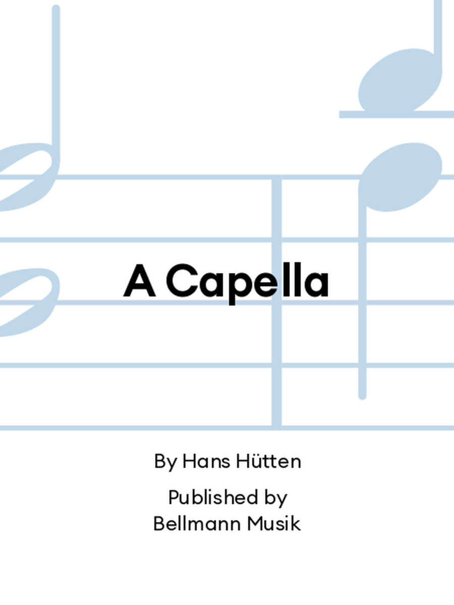 A Capella A Capella 4-Part scores gallery preview page 1