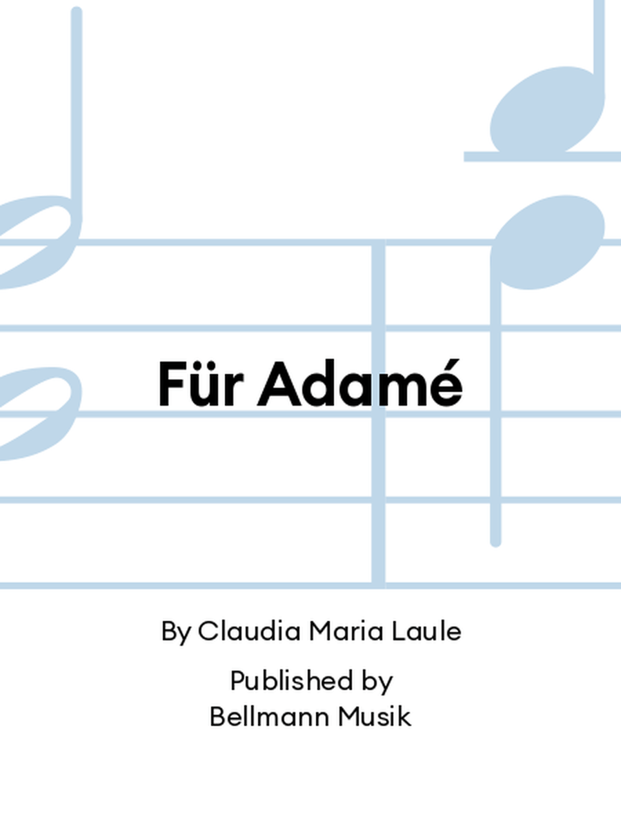 Für Adamé Für Adamé Piano Solo scores gallery preview page 1