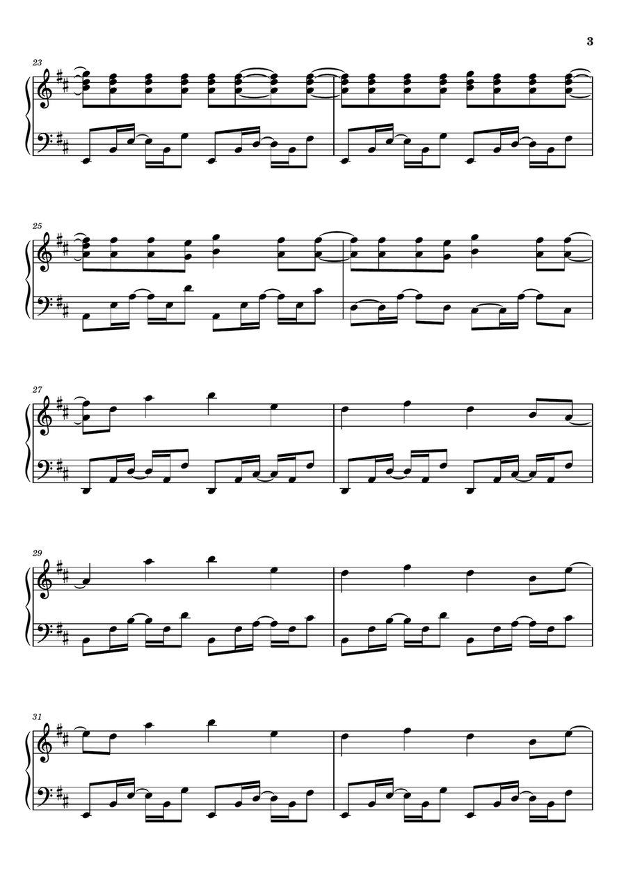 Birds Of A Feather Birds Of A Feather Piano Solo scores gallery preview page 3