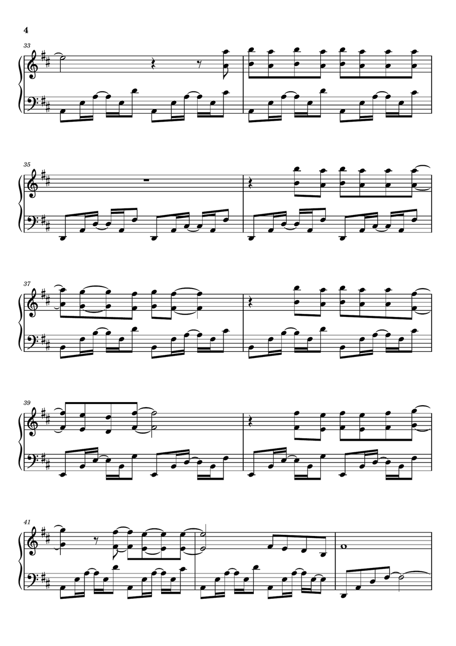 Birds Of A Feather Birds Of A Feather Piano Solo scores gallery preview page 4