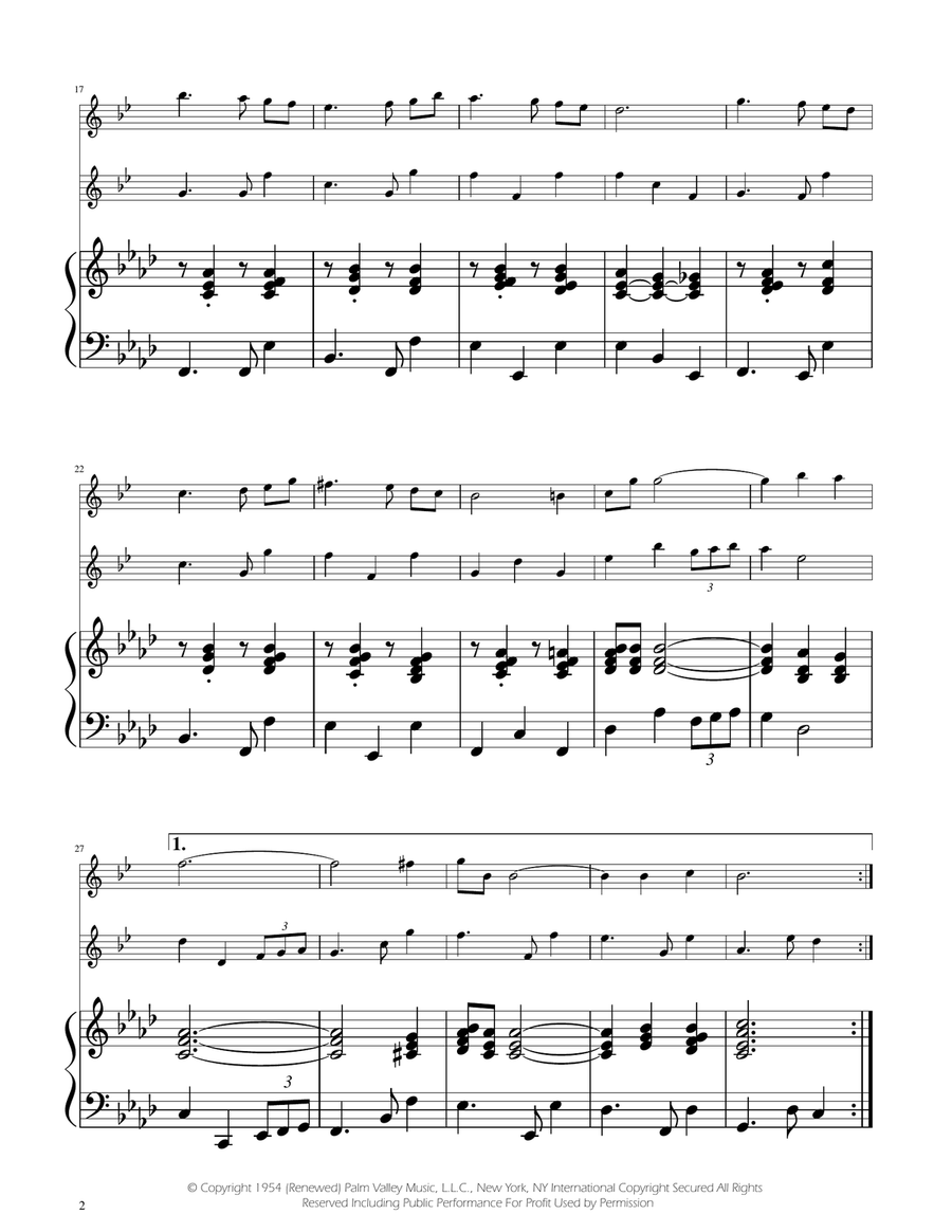 Fly Me To The Moon (In Other Words) Clarinet Duet scores gallery preview page 2