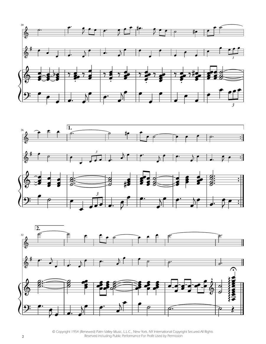 Fly Me To The Moon (In Other Words) Woodwind Duet scores gallery preview page 2