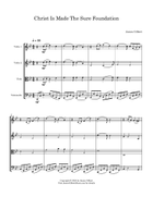 Christ Is Made The Sure Foundation String Quartet scores gallery preview page 3