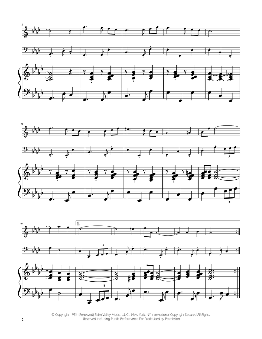 Fly Me To The Moon (In Other Words) Piano Trio scores gallery preview page 2