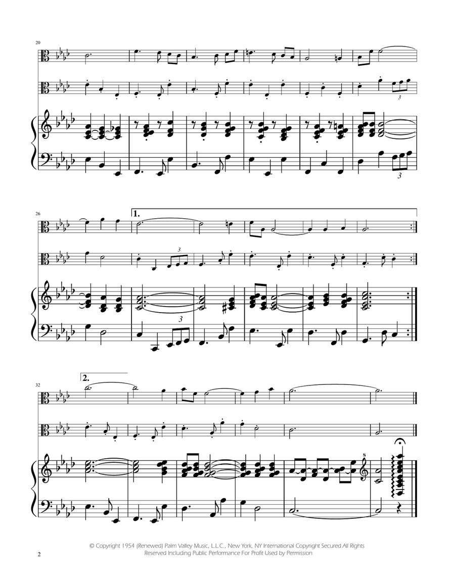 Fly Me To The Moon (In Other Words) String Duet scores gallery preview page 2
