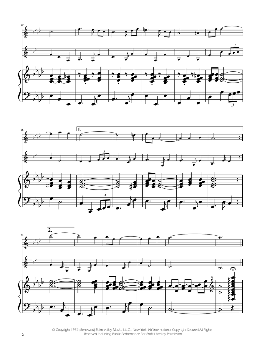 Fly Me To The Moon (In Other Words) Woodwind Duet scores gallery preview page 2
