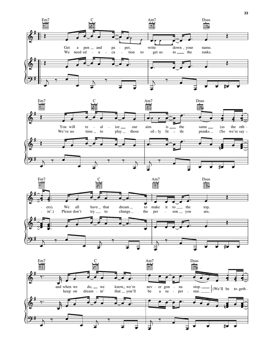 Cleopatra's Theme Cleopatra's Theme Piano, Vocal, Guitar scores gallery preview page 2
