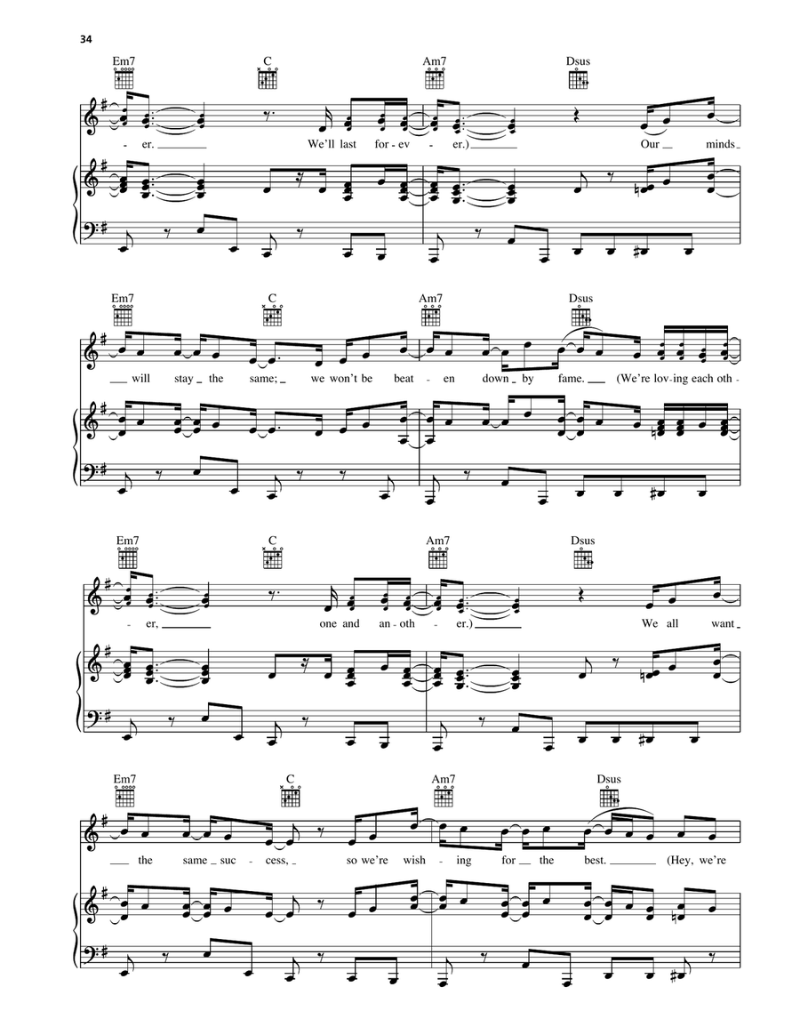 Cleopatra's Theme Cleopatra's Theme Piano, Vocal, Guitar scores gallery preview page 3