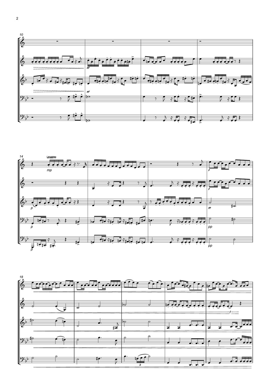 Case 143 Case 143 Brass Quintet scores gallery preview page 2