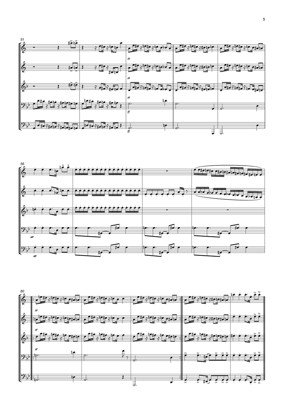 Case 143 Case 143 Brass Quintet scores gallery preview page 5