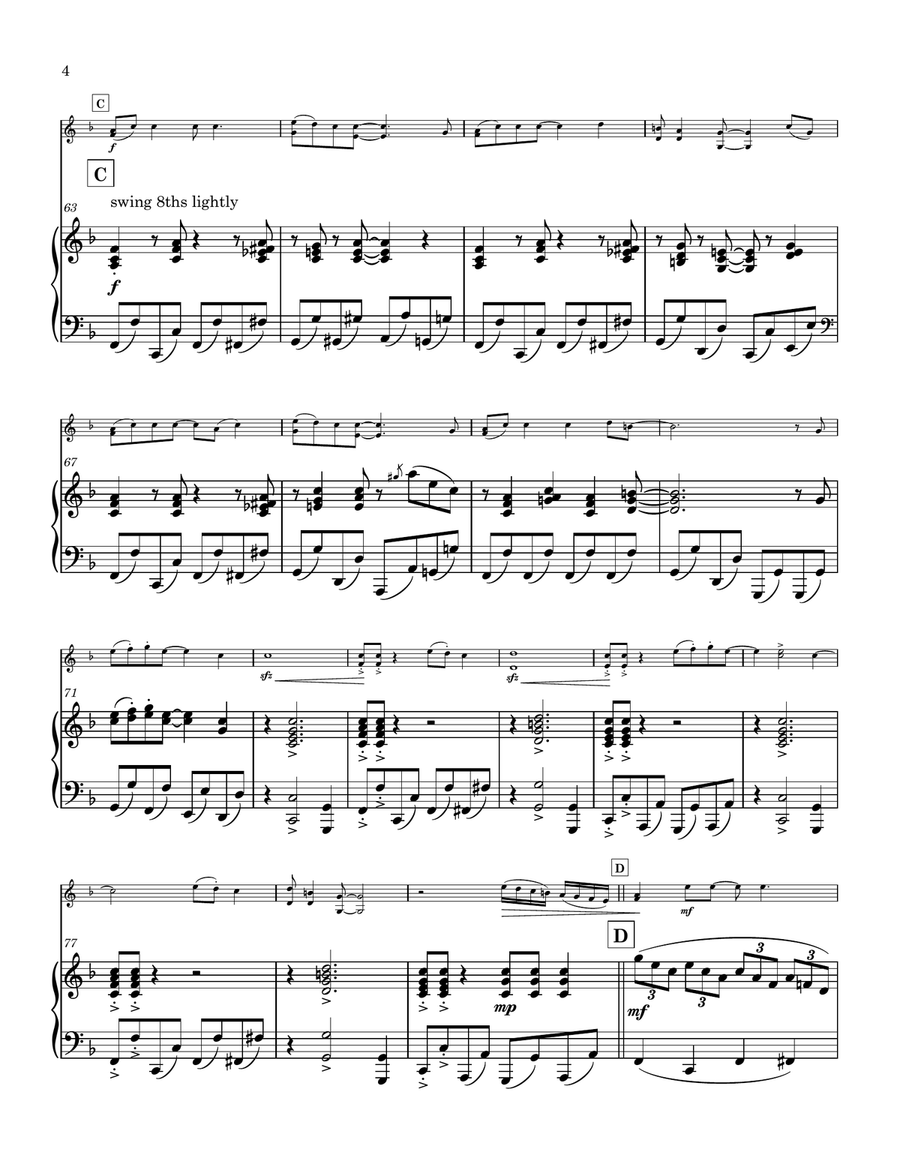 Medley: Piano Man with Only The Good Die Young, She's Always A Woman, The Longest Time, and Uptow... Violin Solo scores gallery preview page 5
