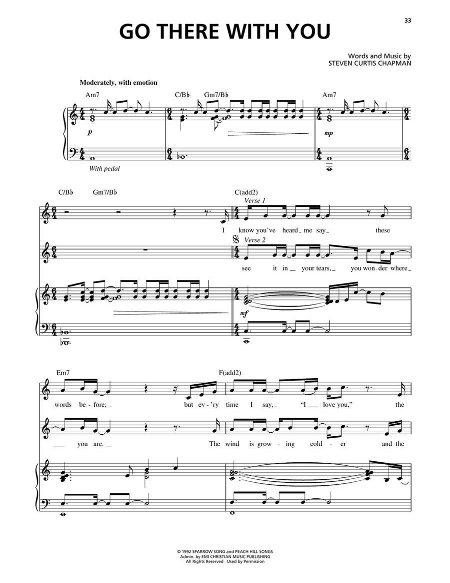 Go There With You Go There With You Piano, Vocal, Guitar scores gallery preview page 1