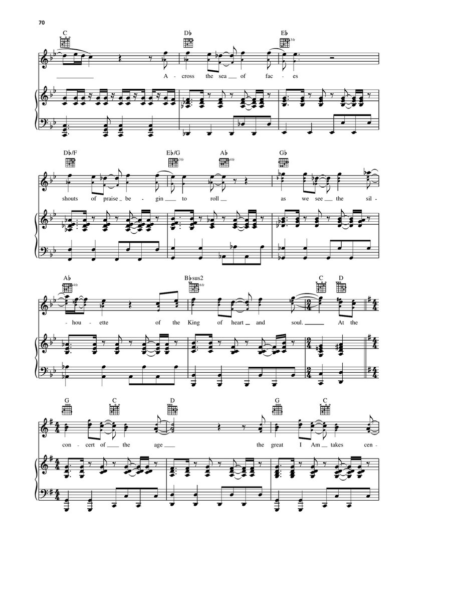 The Concert Of The Age The Concert Of The Age Piano, Vocal, Guitar scores gallery preview page 3