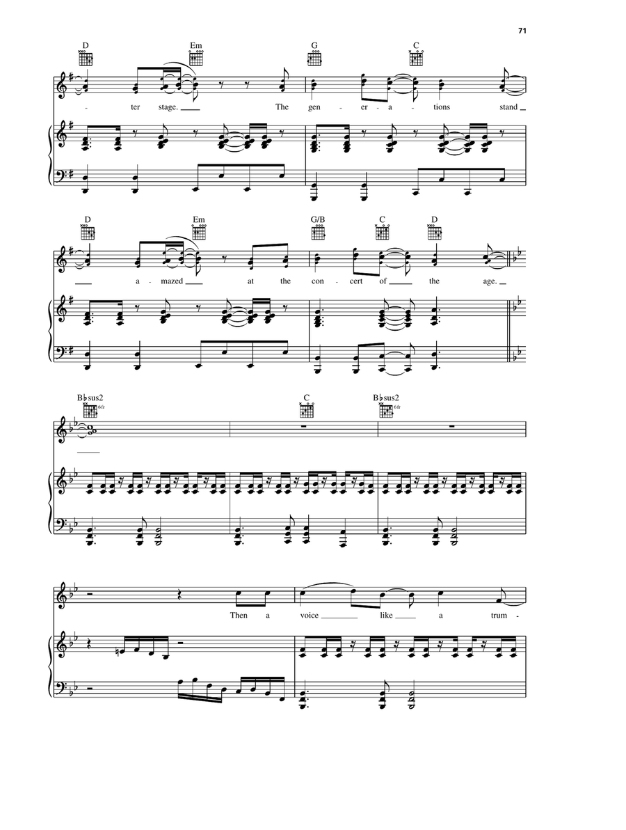 The Concert Of The Age The Concert Of The Age Piano, Vocal, Guitar scores gallery preview page 4