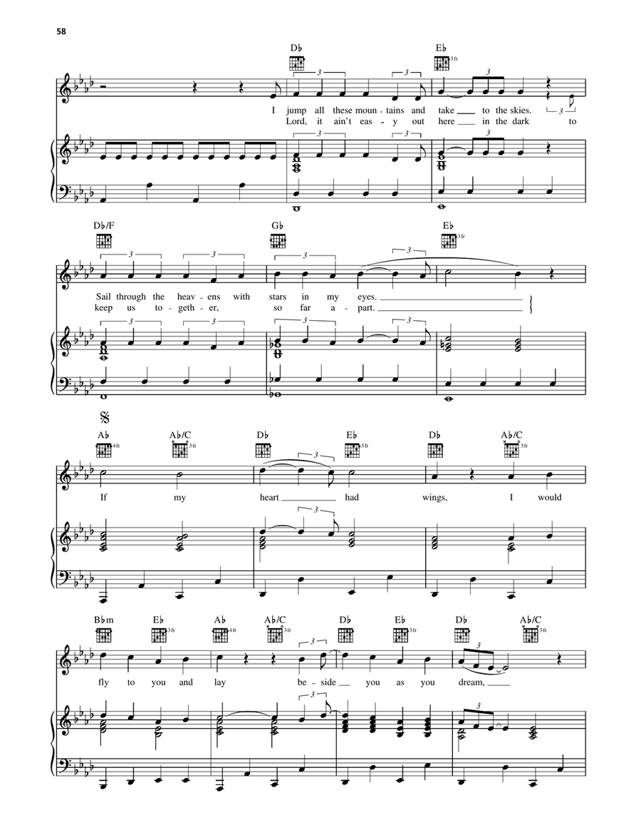 If My Heart Had Wings If My Heart Had Wings Piano, Vocal, Guitar scores gallery preview page 3