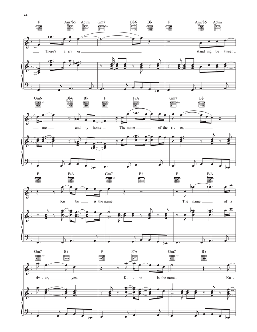 Kube Piano, Vocal, Guitar scores gallery preview page 2