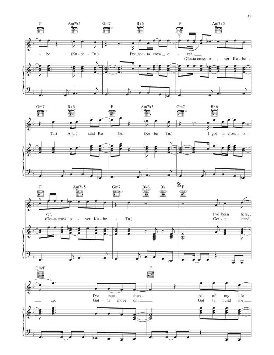 Kube Piano, Vocal, Guitar scores gallery preview page 3