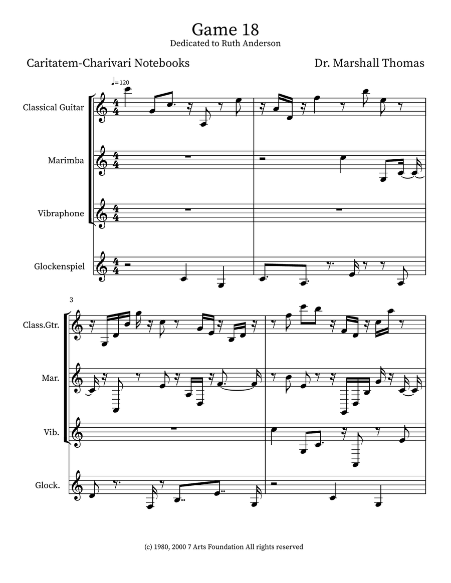 Game 18 Game 18 Small Ensemble scores gallery preview page 1