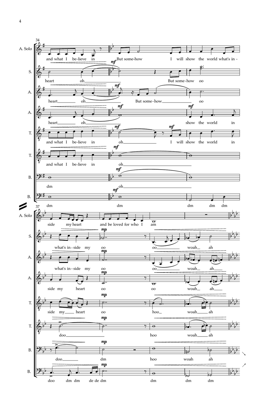 Reflection Reflection Divisi scores gallery preview page 4