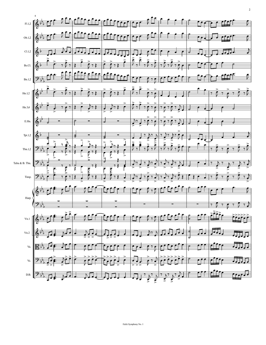 Grand Finale for Symphony Orchestra (Op. 10 No. 9) Full Orchestra scores gallery preview page 2
