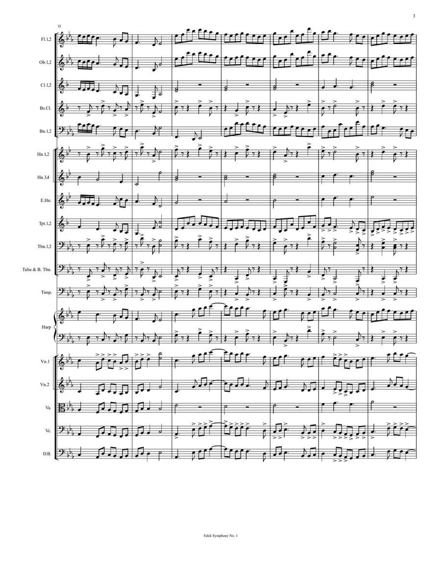 Grand Finale for Symphony Orchestra (Op. 10 No. 9) Full Orchestra scores gallery preview page 3