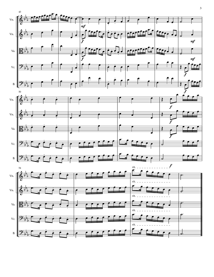 Dead of Night for String Orchestra (Op. 10 No. 5) String Orchestra scores gallery preview page 3
