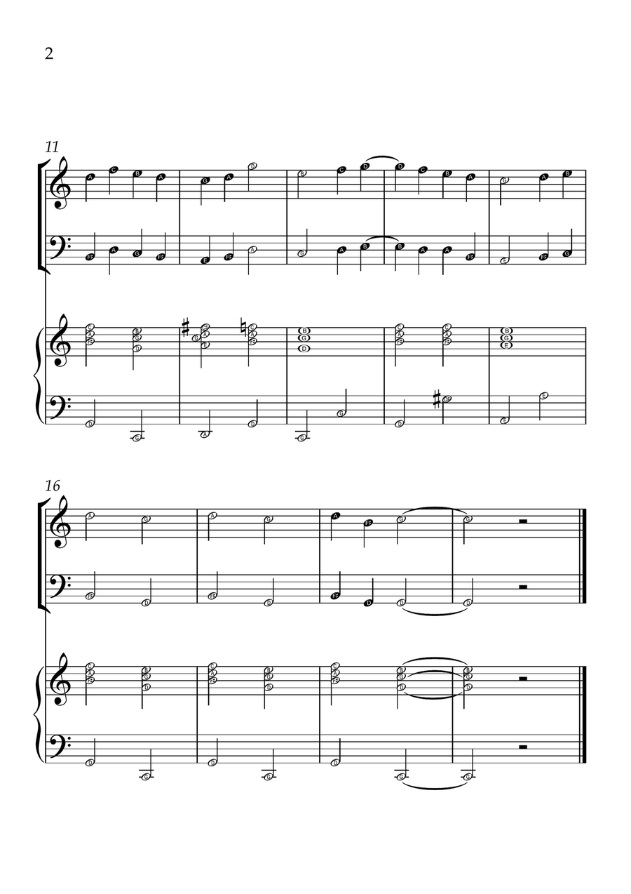 Ode to Joy - Violin and Cello in C Major - Beginner Level - Sheet Music String Duet scores gallery preview page 2