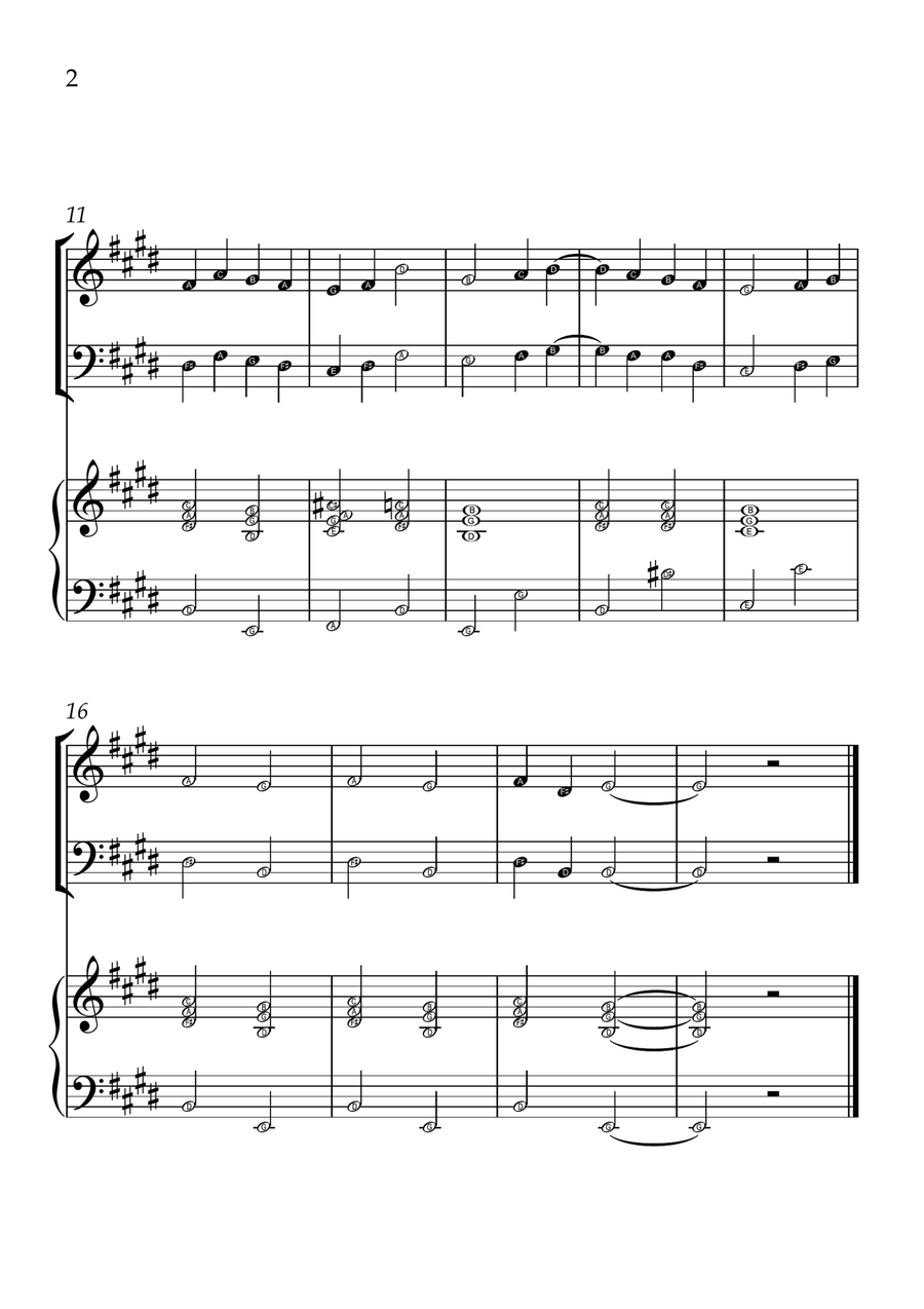 Ode to Joy - Violin and Cello in E Major - Beginner Level - Sheet Music String Duet scores gallery preview page 2