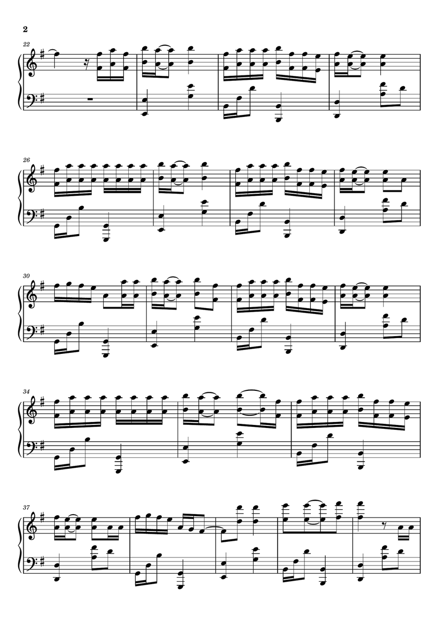 3am 3am Piano Solo scores gallery preview page 2
