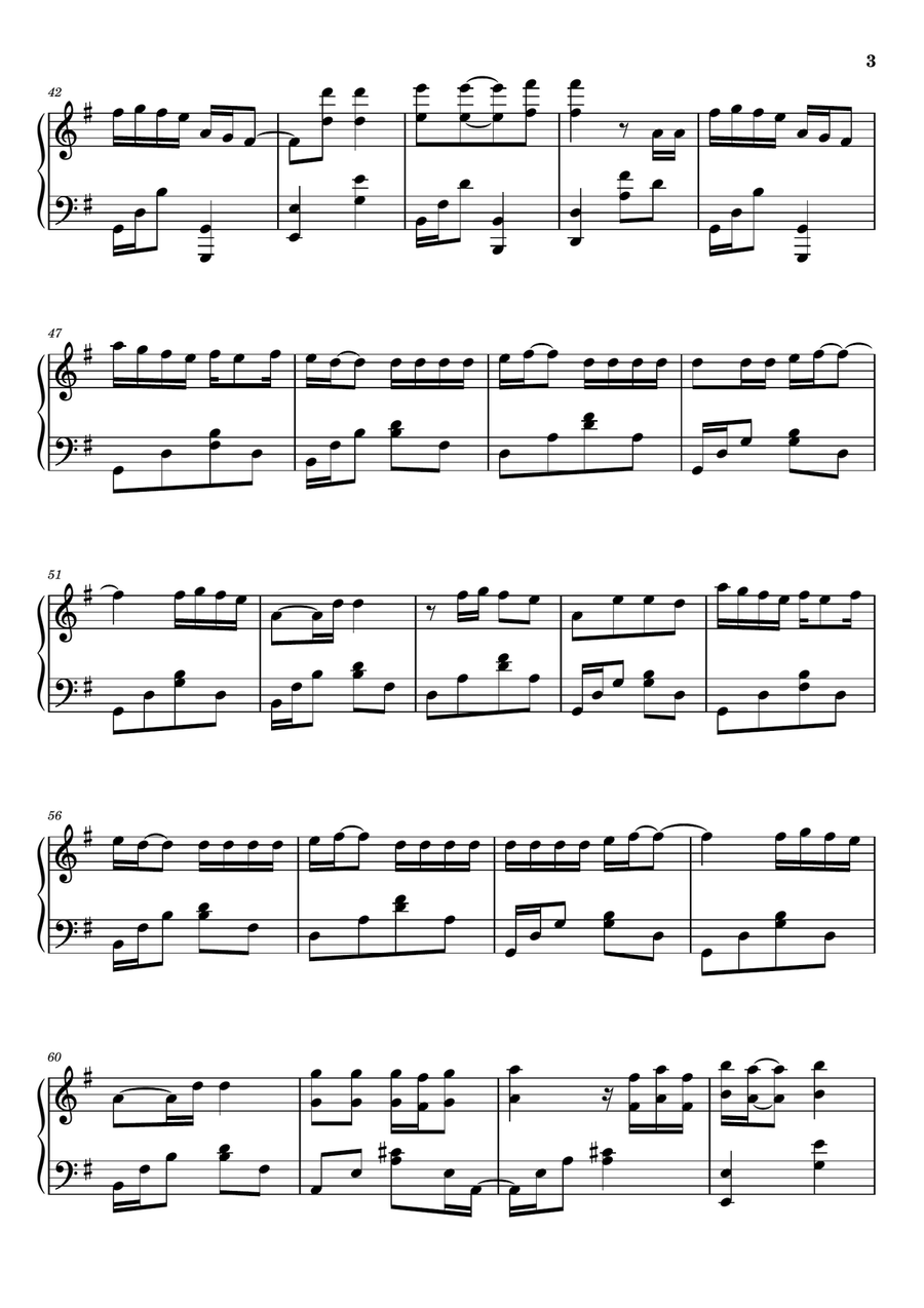 3am 3am Piano Solo scores gallery preview page 3