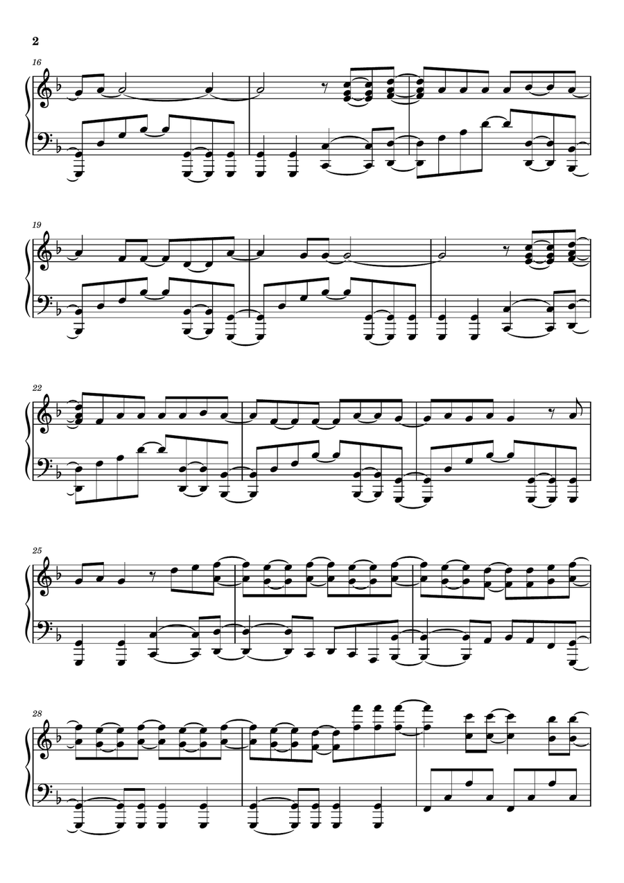 Locked Out Of Heaven Locked Out Of Heaven Piano Solo scores gallery preview page 2