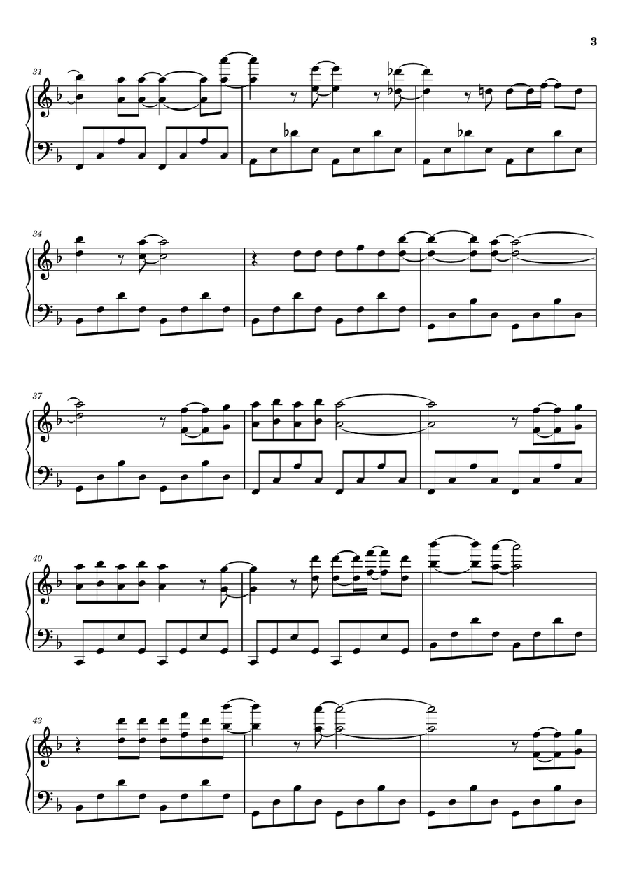 Locked Out Of Heaven Locked Out Of Heaven Piano Solo scores gallery preview page 3