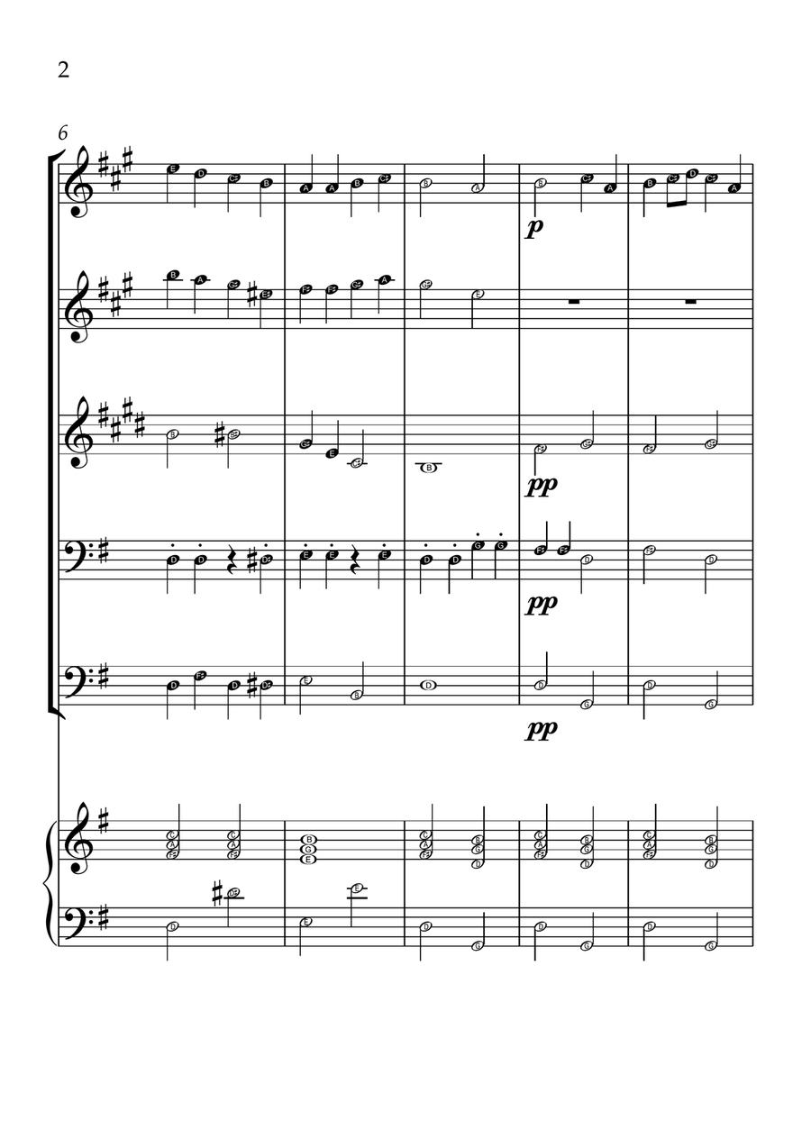 Ode To Joy - Brass Quintet in G Major - Beginner Level Letter Names Brass Quintet scores gallery preview page 2