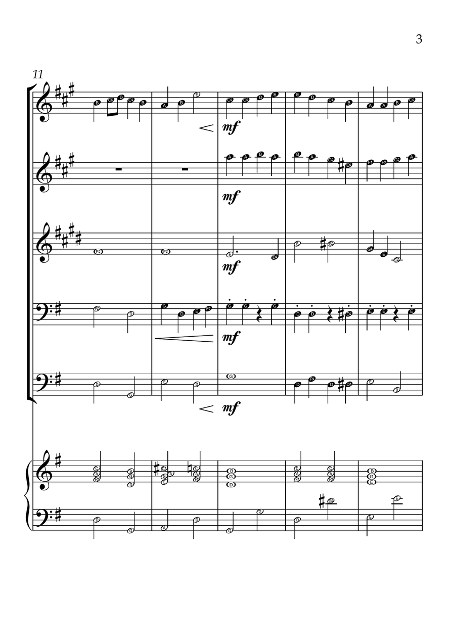 Ode To Joy - Brass Quintet in G Major - Beginner Level Letter Names Brass Quintet scores gallery preview page 3