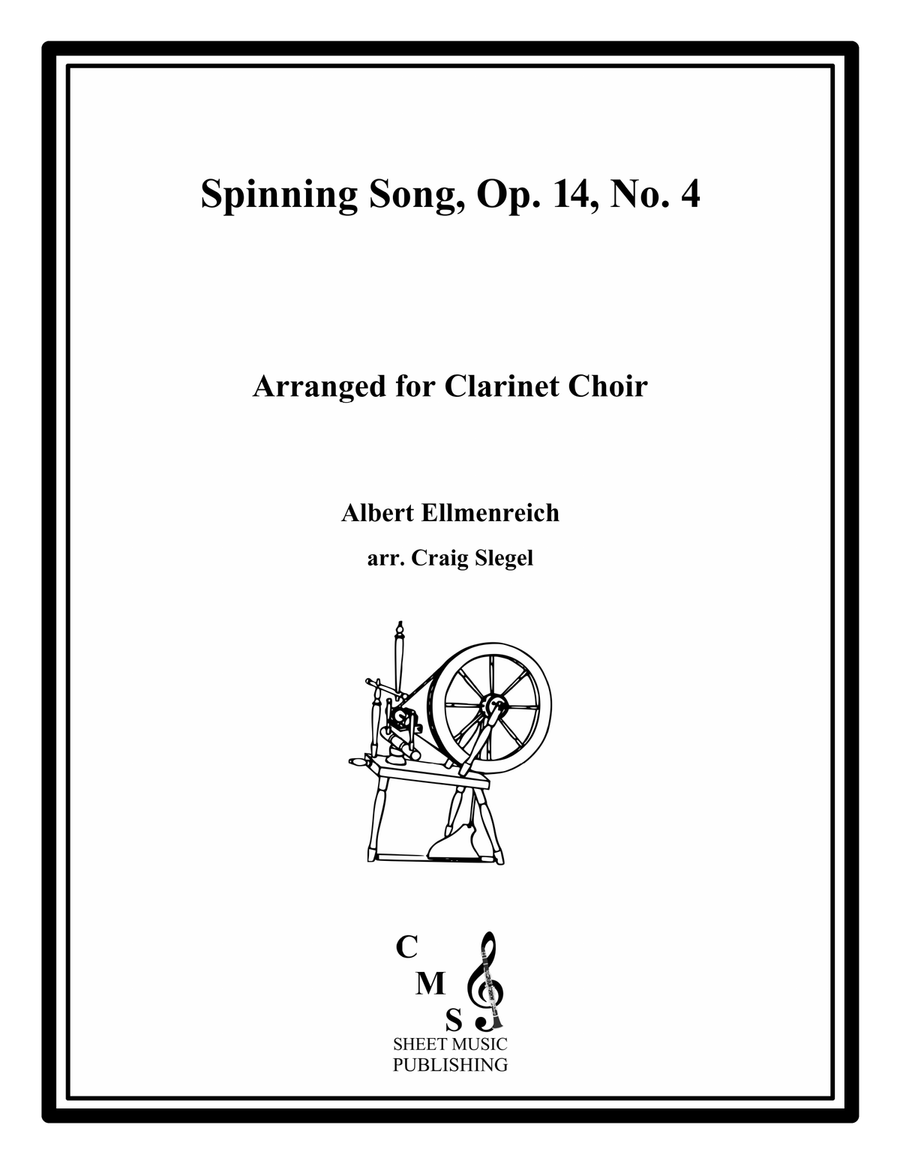 Spinning Song, Op. 14, No. 4 for Clarinet Choir Clarinet Choir scores gallery preview page 1