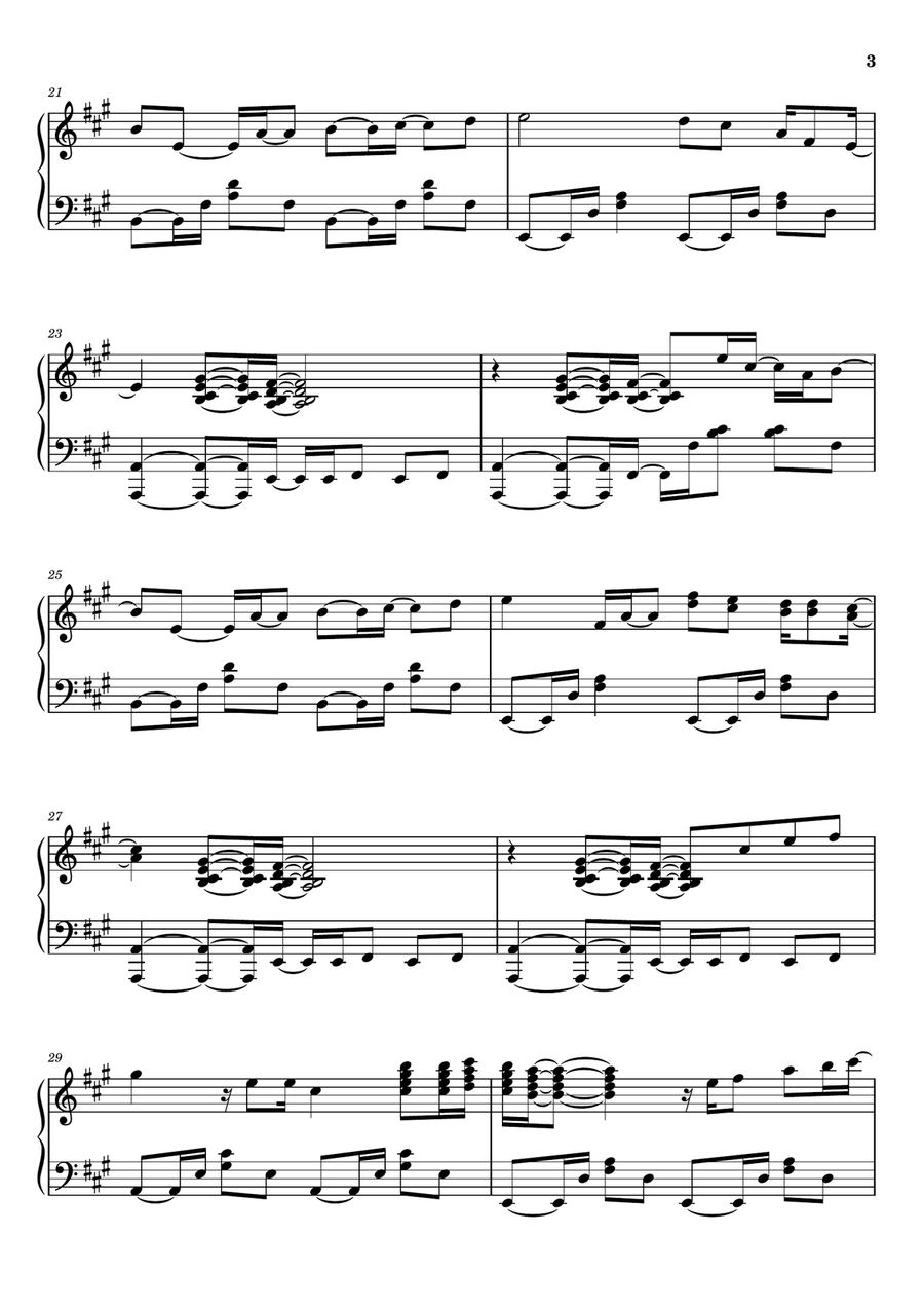 Girl Is Mine 2008, The Girl Is Mine 2008, The Piano Solo scores gallery preview page 3