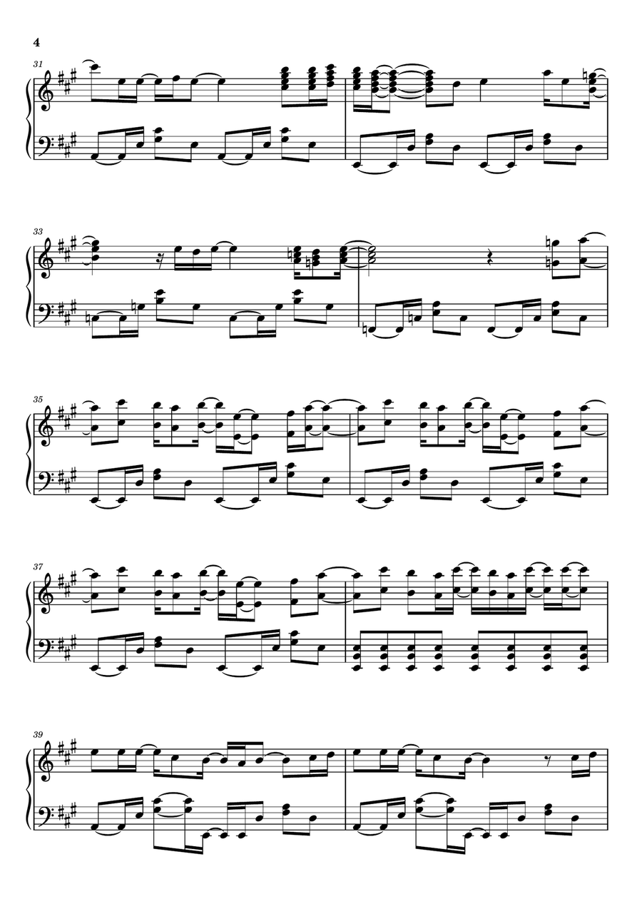 Girl Is Mine 2008, The Girl Is Mine 2008, The Piano Solo scores gallery preview page 4