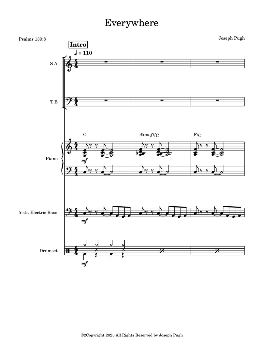 Everywhere Everywhere Jazz Ensemble scores gallery preview page 1