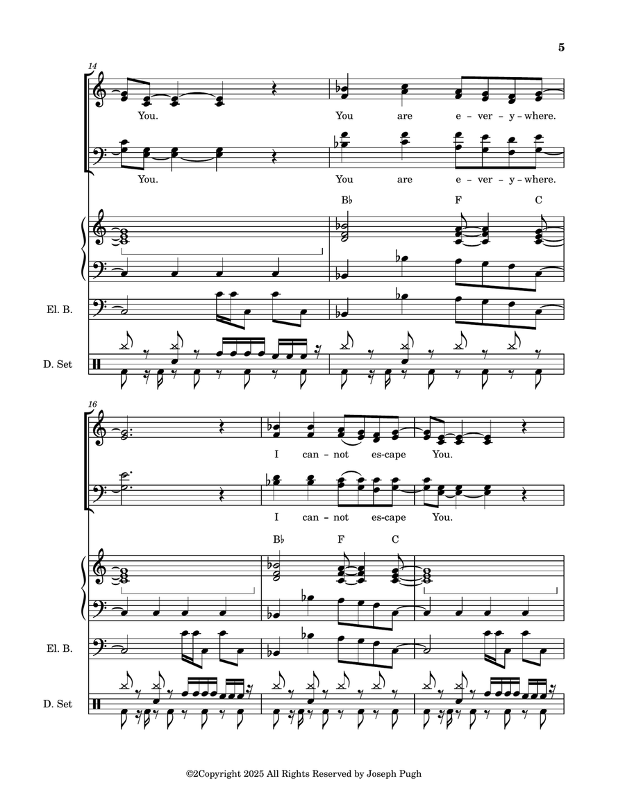 Everywhere Everywhere Jazz Ensemble scores gallery preview page 5