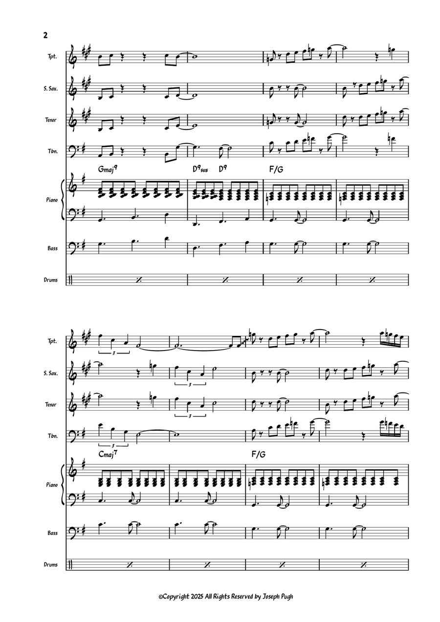 Upper Deck Upper Deck Jazz Ensemble scores gallery preview page 2