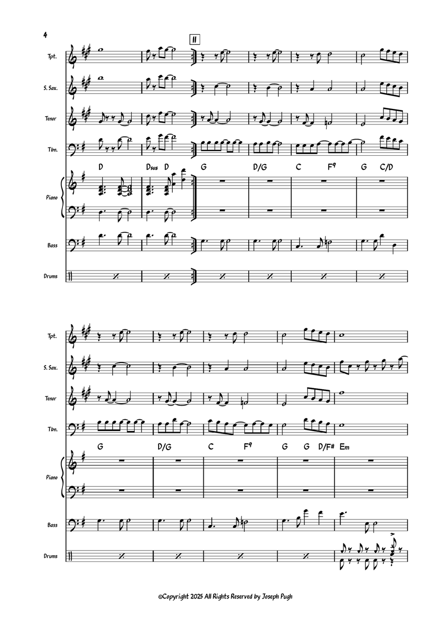 Upper Deck Upper Deck Jazz Ensemble scores gallery preview page 4