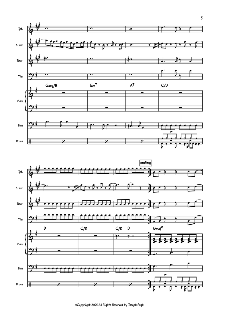 Upper Deck Upper Deck Jazz Ensemble scores gallery preview page 5