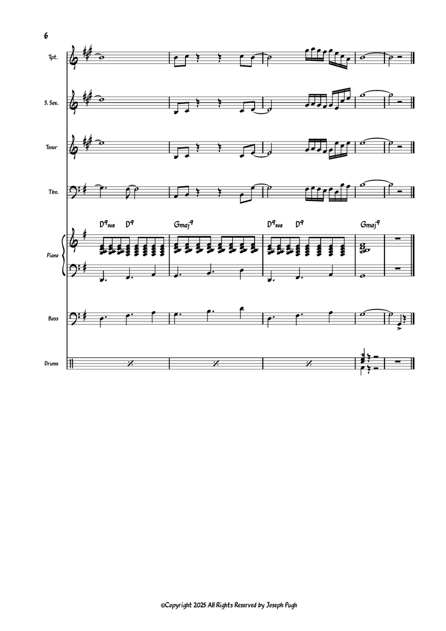 Upper Deck Upper Deck Jazz Ensemble scores gallery preview page 6
