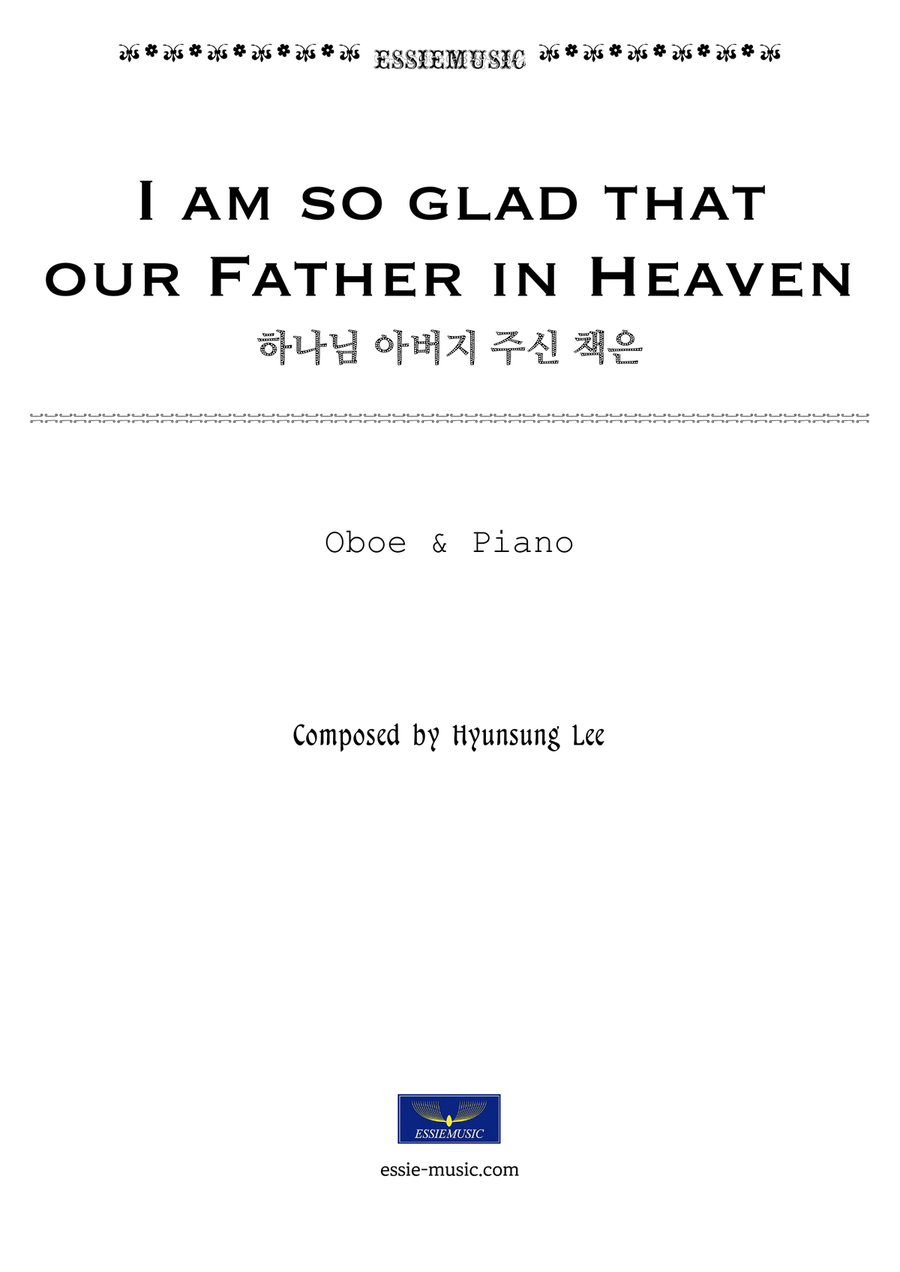 I am so glad - Ob.&Pno Piano scores gallery preview page 1